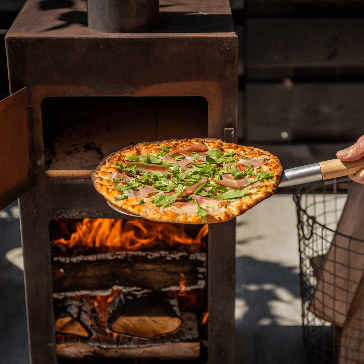Deens nemen Beneden afronden Pizza oven + Terraskachel roestkleurig kopen? | Tuinhaardxxl
