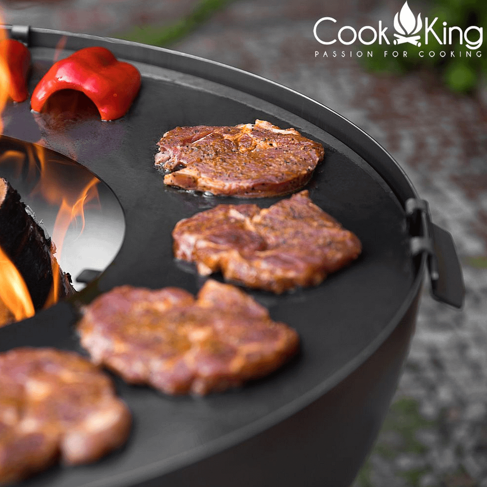 Detailfoto CookKing - Grillplaat met grillrooster voor vuurschaal 80 cm