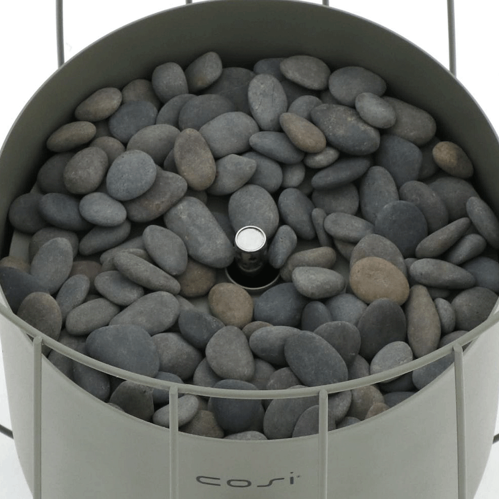 Detailfoto Cosi Fires – Cosiscoop Basket Gaslantaarn olijfgroen